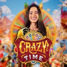 Logo of Crazy Time from Evolution at Nine Casino
