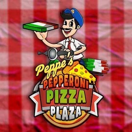 Peppe’s Pepperoni Pizza Plaza logo by Pragmatic Play at Nine Casino