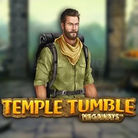 Logo of Temple Tumble Megaways from Relax Gaming at Nine Casino